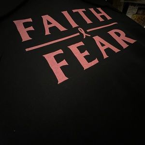 Women’s “faith over fear” sweatshirt